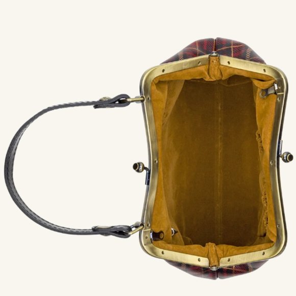 🆕Patricia Nash Laureana Tartan Plaid Frame Satchel - Picture 4 of 15